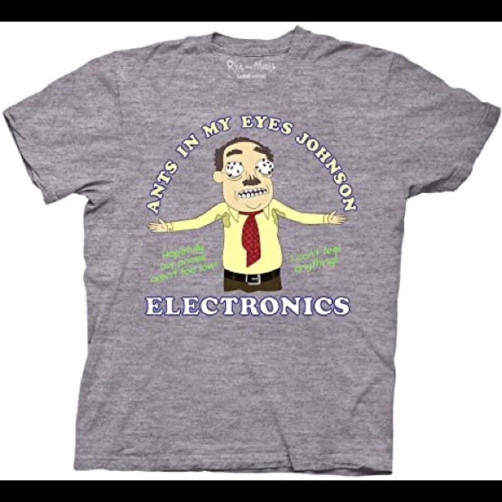 ✨4/$25 Rick and Morty Ants in my Eyes Johnson Tee